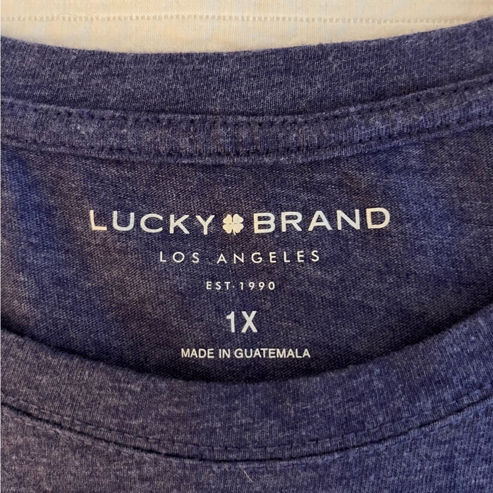 Lucky Brand Purple Butterfly Graphic Tee - Picture 2 of 5